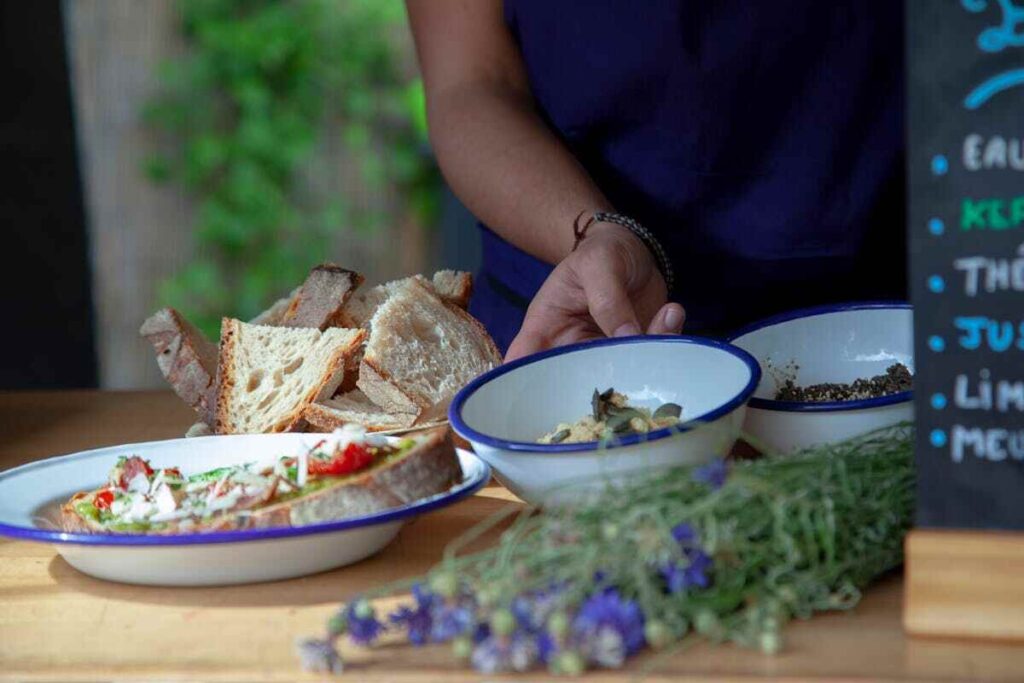 piatti di cibo sano