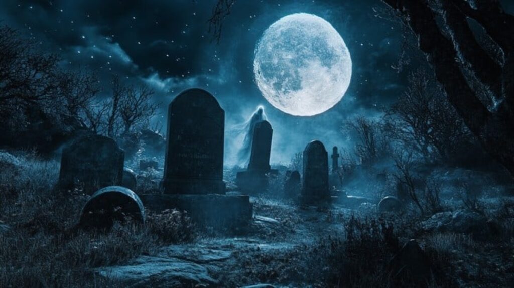 cimitero di notte