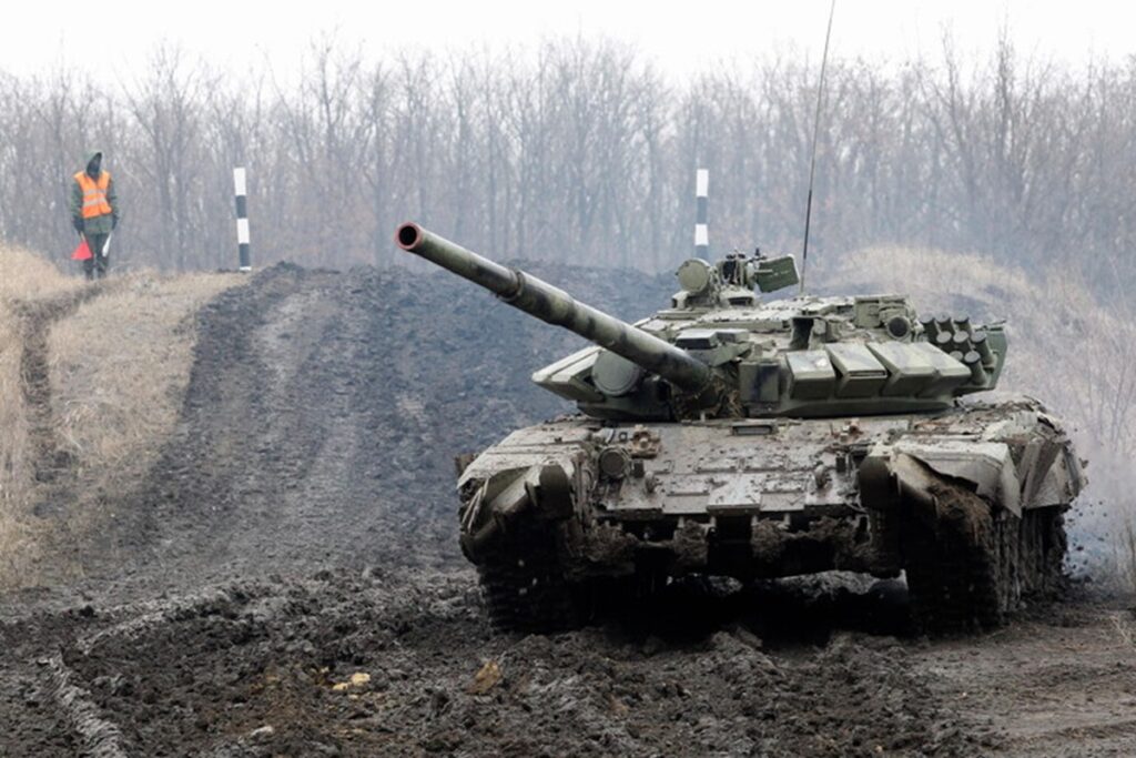 Una foto della guerra in Ucraina