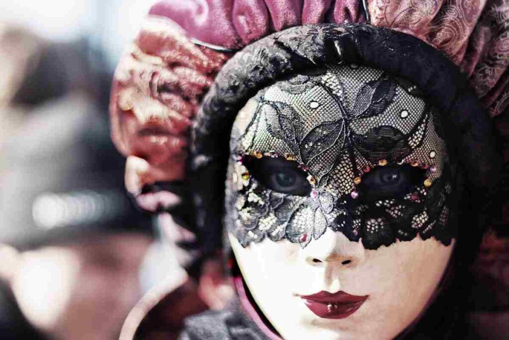 una maschera di Carnevale