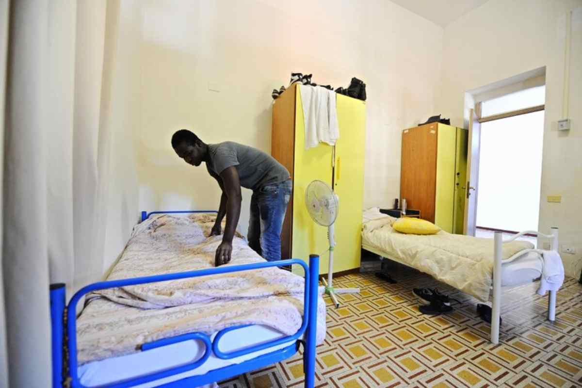 Un centro di accoglienza per migranti