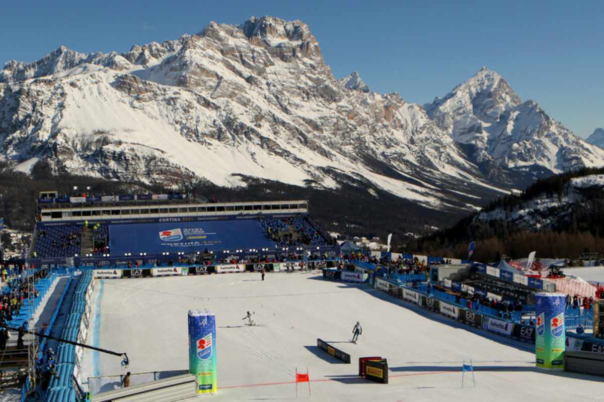 una veduta degli impianti della milano-cortina