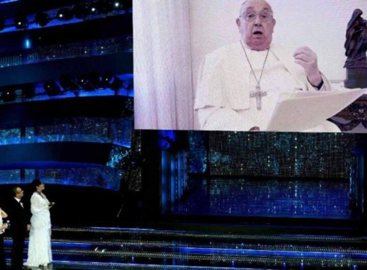 il video di papa francesco a sanremo