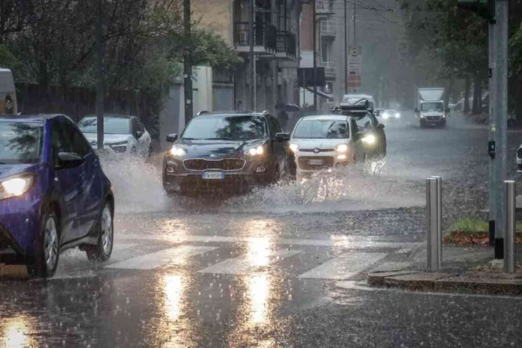 Pioggia sulle strade