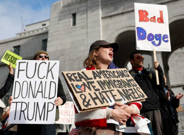 protesta contro trump