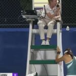 tennista piange perché vede stalker