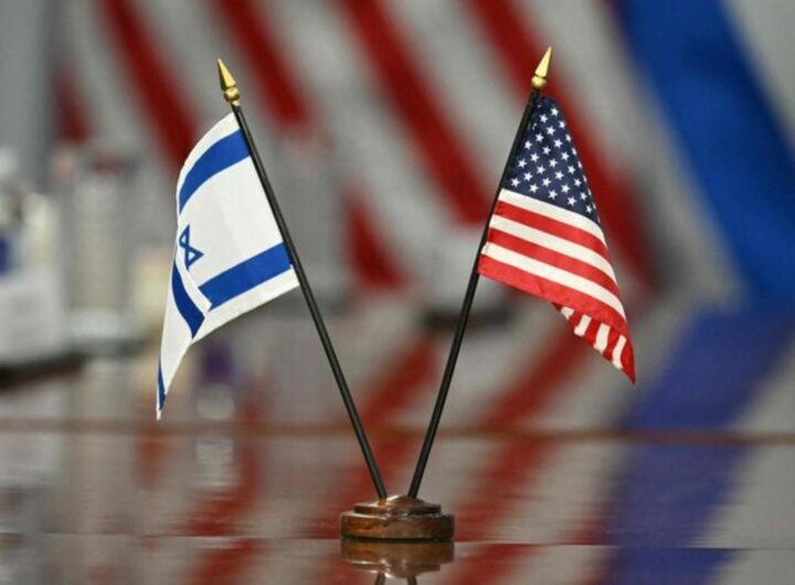 bandiere usa e israele