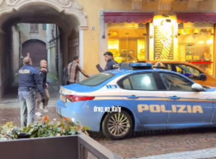 vigevano poliziotti insultati