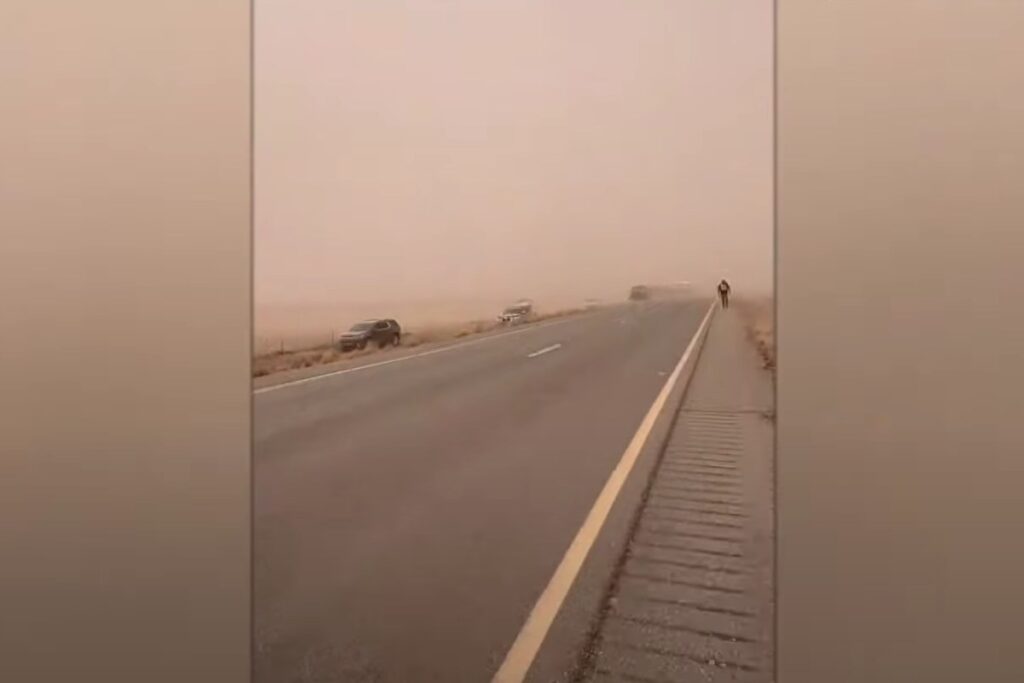 Violenta tempesta di sabbia in New Mexico