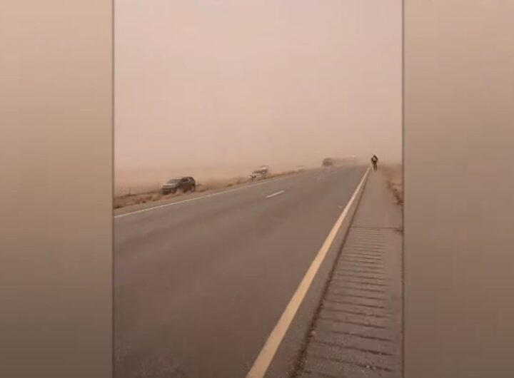 Violenta tempesta di sabbia in New Mexico