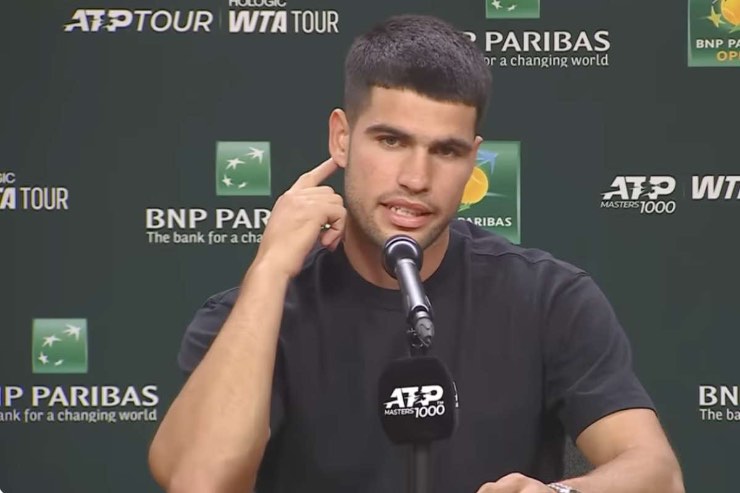 Alcaraz in conferenza a Indian Wells