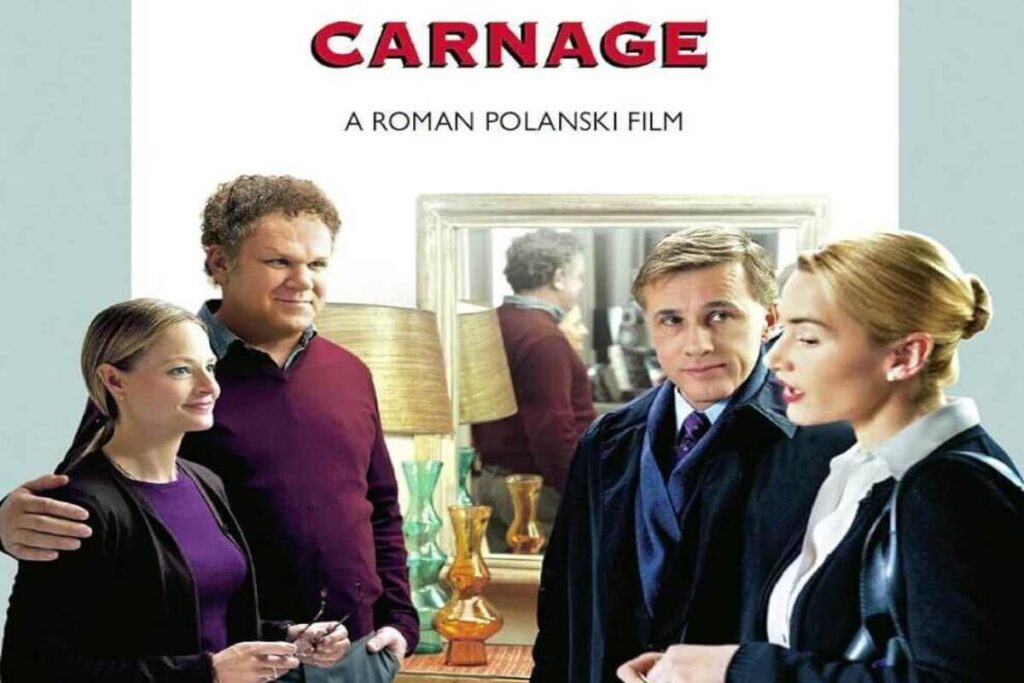 La locandina del film Carnage, di Roman Polański