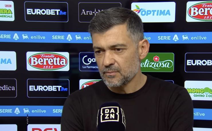 Sergio Conceicao a Dazn dopo Lecce-Milan