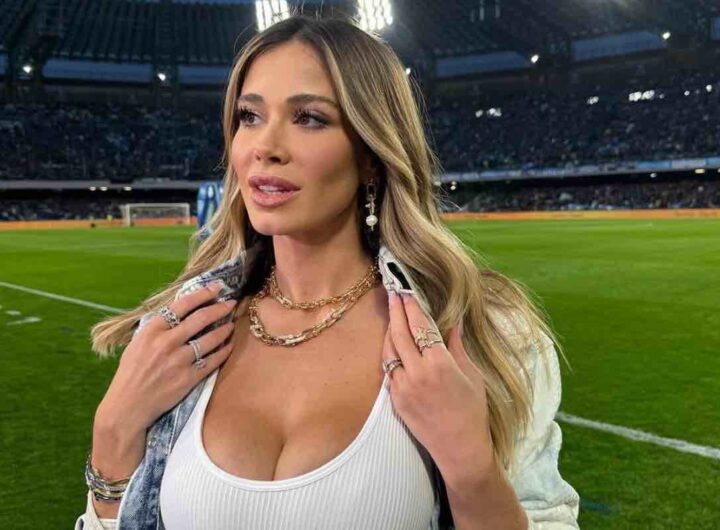 Diletta Leotta al Maradona per Napoli-Inter