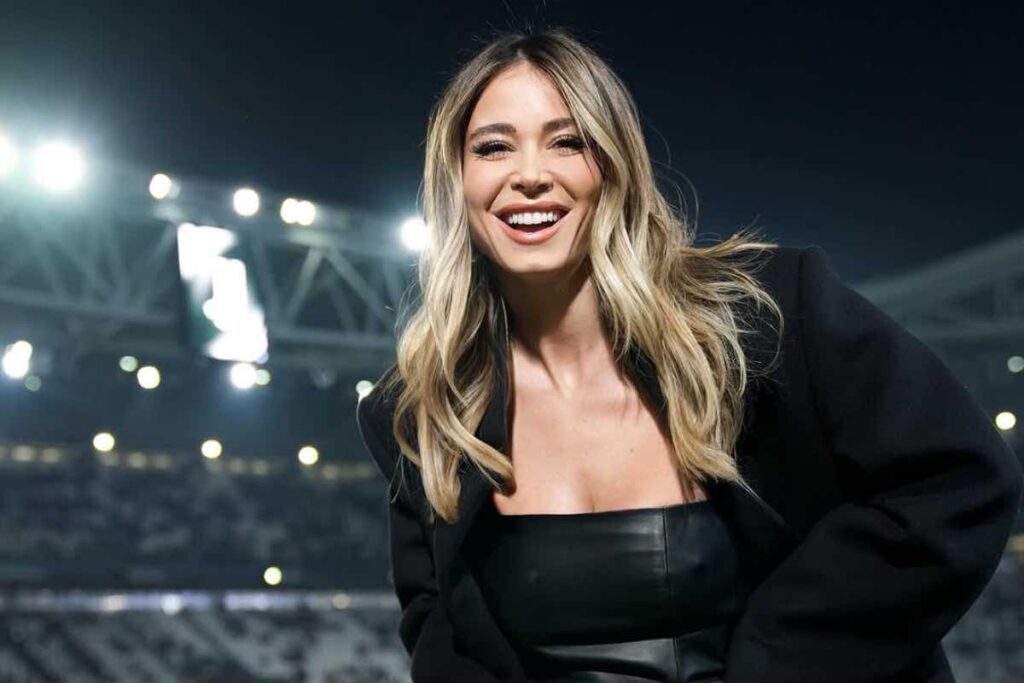 Diletta Leotta all'Allianz Stadium per Juve-Inter