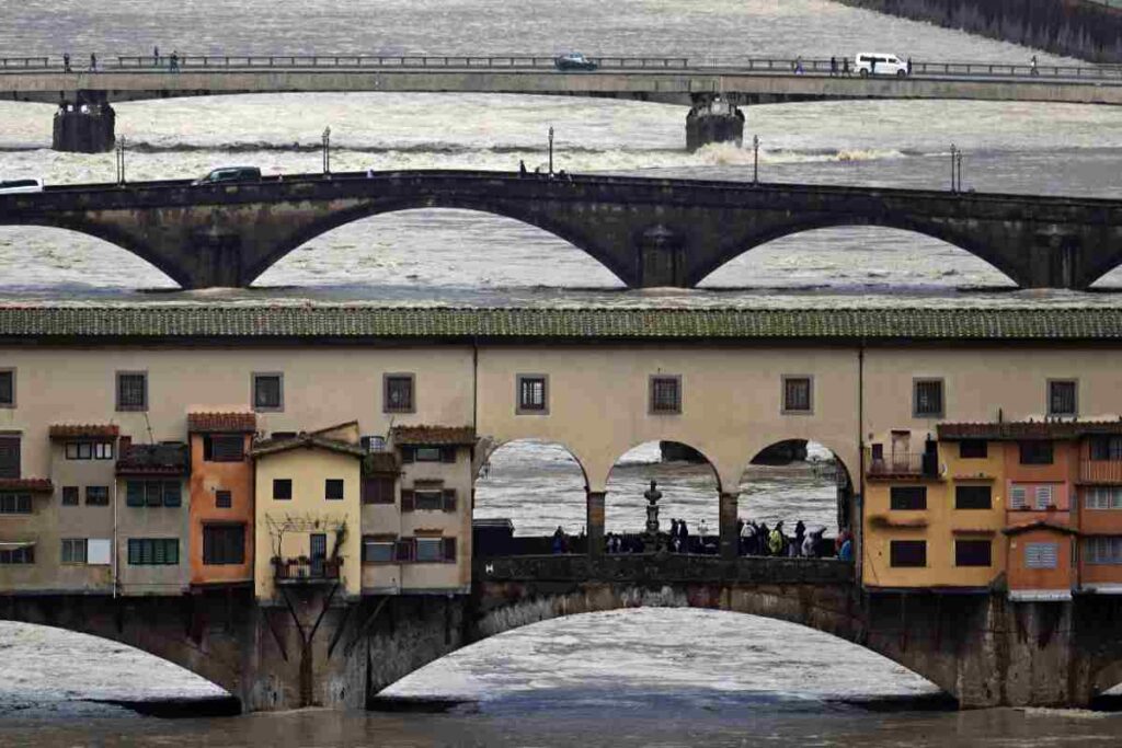 La piena dell'Arno a Firenze