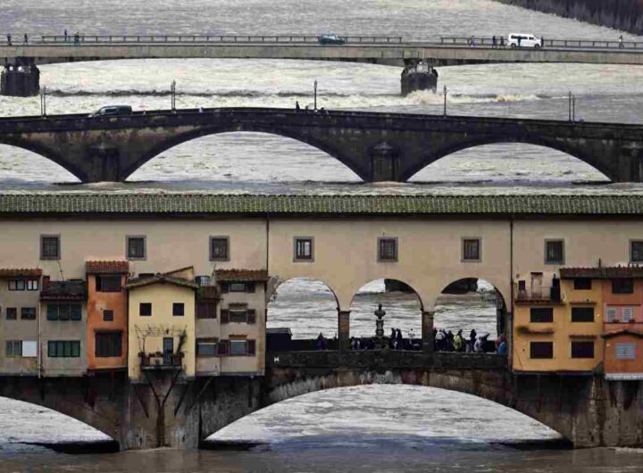 La piena dell'Arno a Firenze