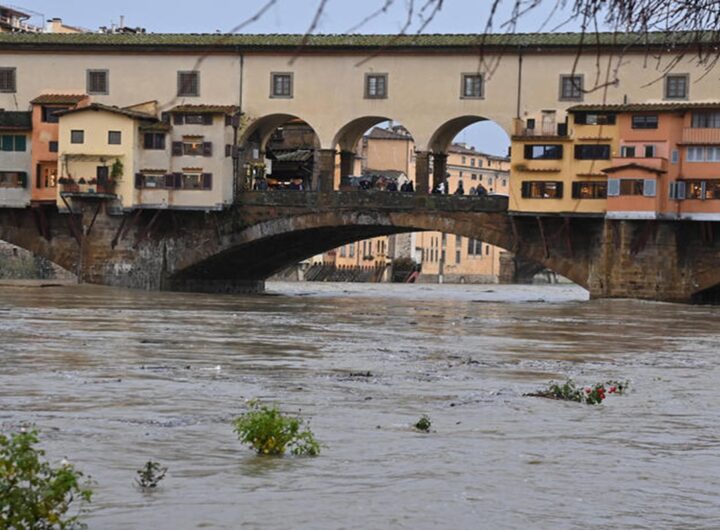 L'Arno in piena