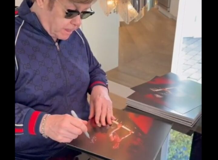 elton john firma autografi