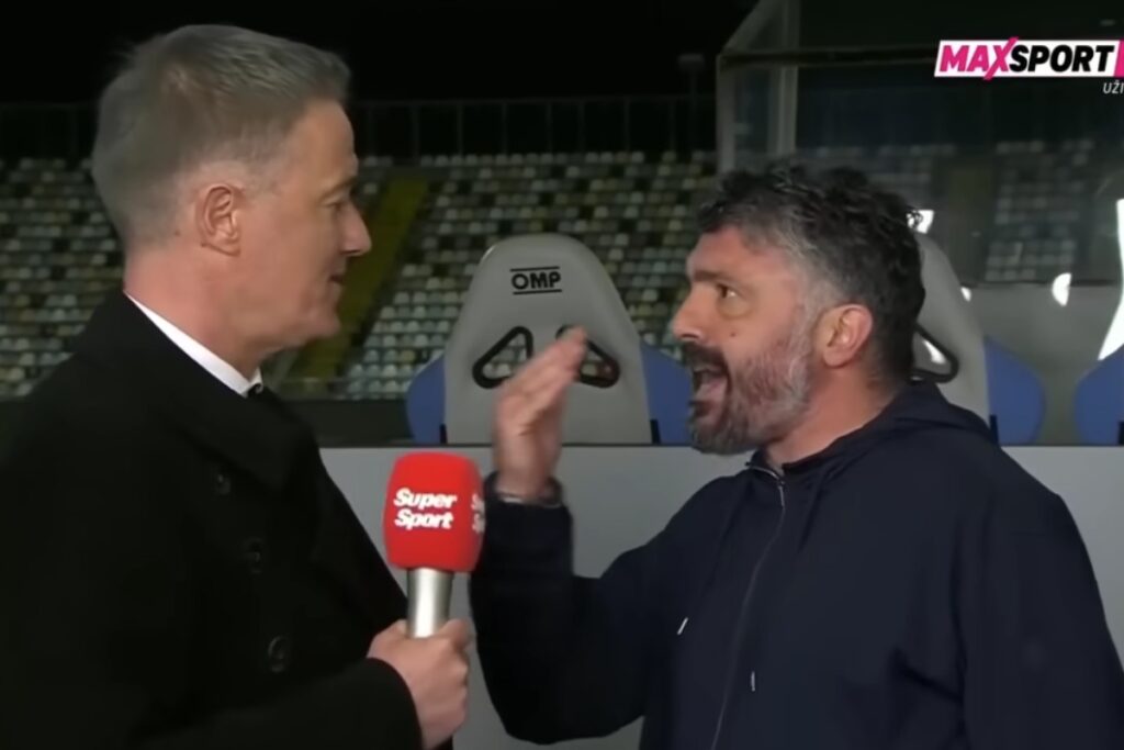 gattuso litiga con giornalista