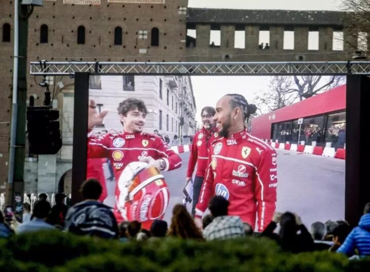 hamilton e leclerc a piazza castello milano