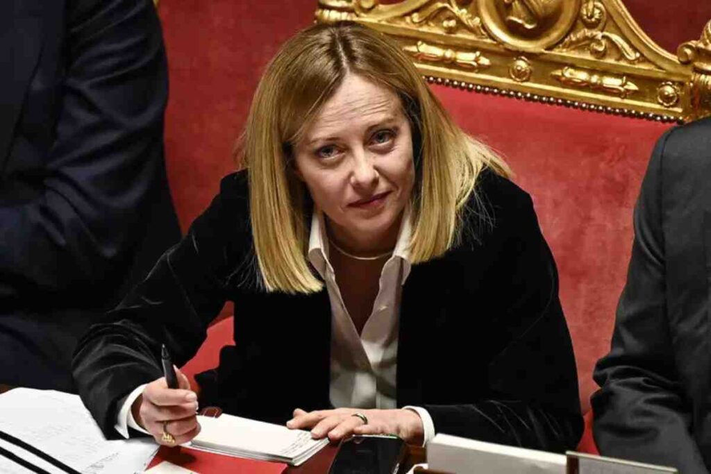 Meloni parla al Senato