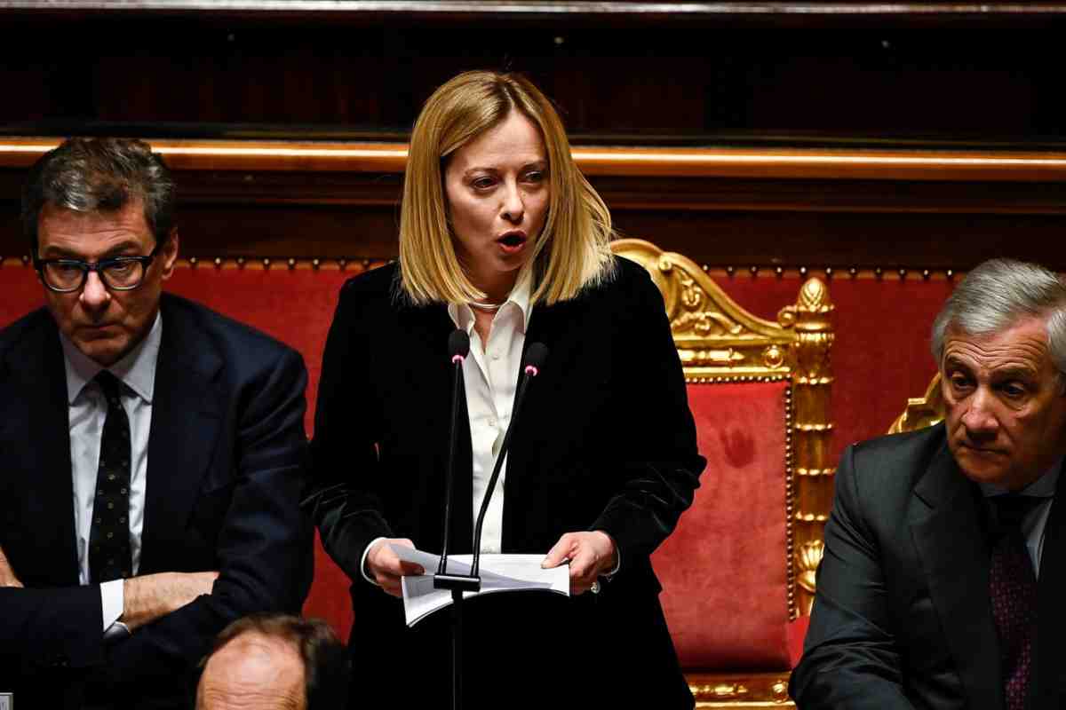 meloni parla al Senato