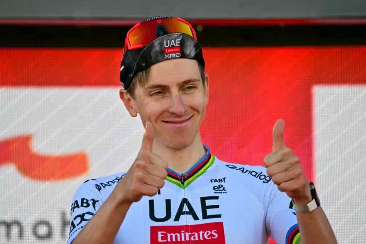 Il ciclista sloveno Tadej Pogacar, gran favorito alla Milano-Sanremo