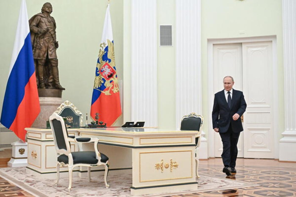 putin nello studio