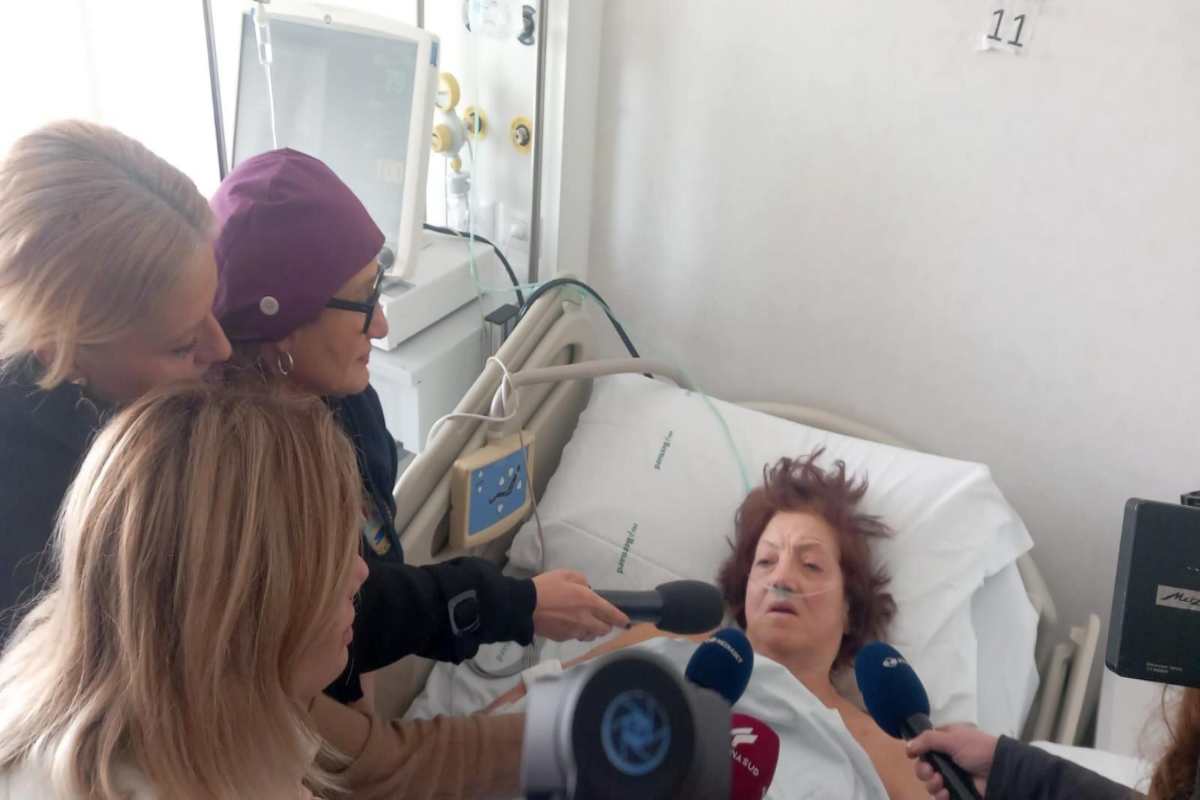 Rosalia De Giosa in ospedale a Bari