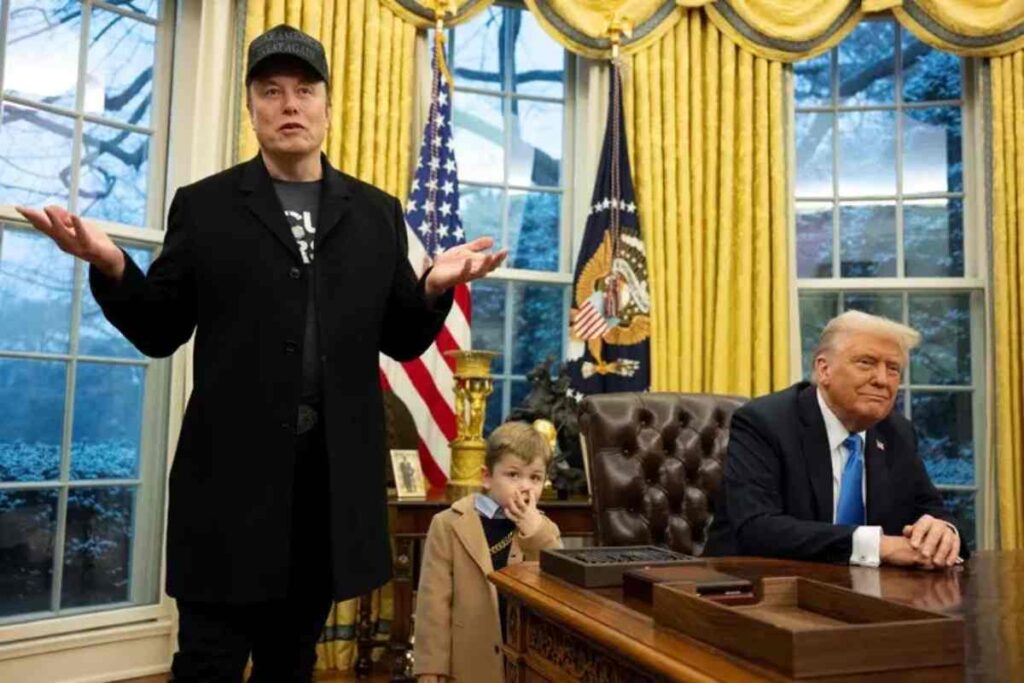 Trump e Musk nello Studio Ovale