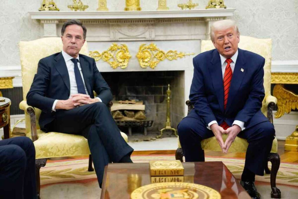 Donald Trump con Mark Rutte