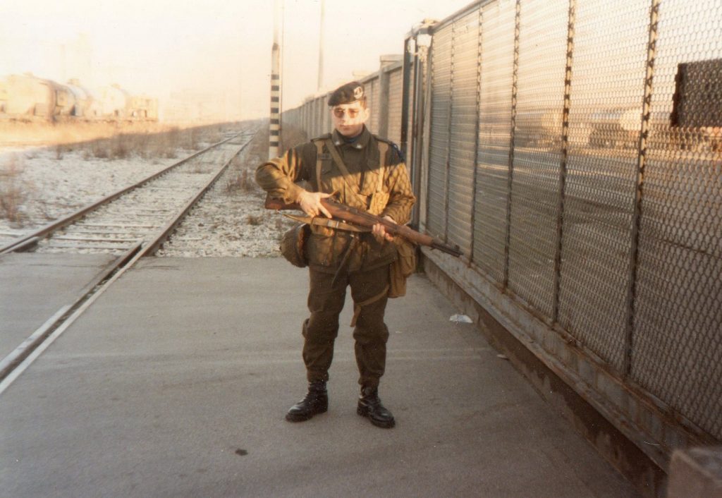 Servizio militare, FOTO scattata a Porto Marghera nel febbraio 1991 
