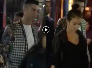 Cristiano Ronaldo and Georgina Rodriguez in Paris for a concert Jason Derulo (VIDEO)