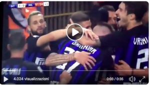 Icardi decides the derby, the butterfly exit of Donnarumma (VIDEO)