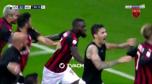 Serie A: Milan vince a Udine al 97' con gol di Romagnoli e aggancia Lazio, Higuain esce infortunato