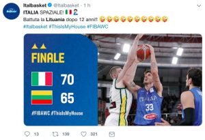 Basket, Italia-Lituania 70-65 a Brescia: Mondiali 2019 più vicini