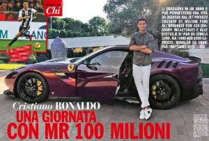 Cristiano Ronaldo earns 274 thousand euros a day, 11,400 an hour, 190 a minute and ... 3 per second