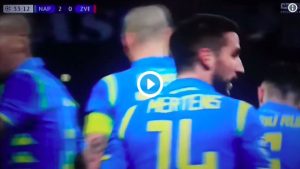 Mertens, 100° gol con il Napoli: VIDEO della sua doppietta contro la Stella Rossa