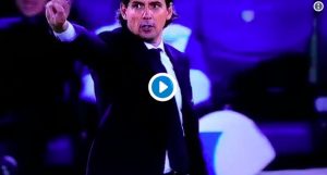 Video, Simone Inzaghi espulso dall'arbitro si rifiuta di uscire dal campo