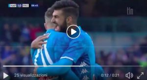 Napoli-Frosinone 1-0 highlights: Zielinski VIDEO GOL