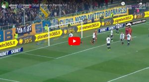 Cristante VIDEO GOL Parma-Roma 0-1, an incomparable header