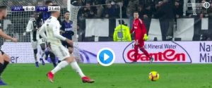 Cristiano Ronaldo show, doppio dribbling con il tacco ai danni di Skriniar (VIDEO)