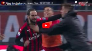 Milan-Spal 2-1, Higuain torna al gol e scoppia in un pianto liberatorio. VIDEO