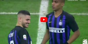 Inter-Napoli, VIDEO: Icardi colpisce traversa da centrocampo al calcio d'inizio