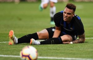 Lautaro Martinez involved in an accident: injured a woman by bike (photo Ansa)