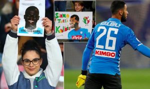 Napoli-Bologna, giocatori in campo con la maglia di Koulibaly. Sugli spalti 10.000 mascherine contro il razzismo