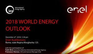 World Energy Outlook 2018, energie del futuro all'Enel Auditorium