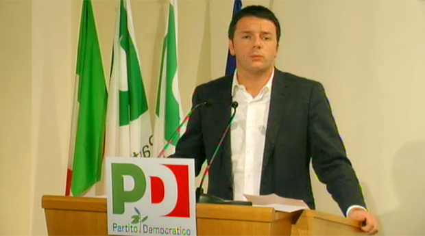 Matteo Renzi in Direzione Pd