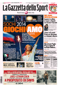 Sochi 2014, giochi-amo le Olimpiadi invernali (La Gazzetta dello Sport)